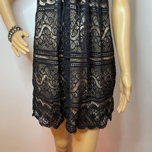 Vintage Milly 60’s black lace flutter sleeve dress - Picture 5 of 13